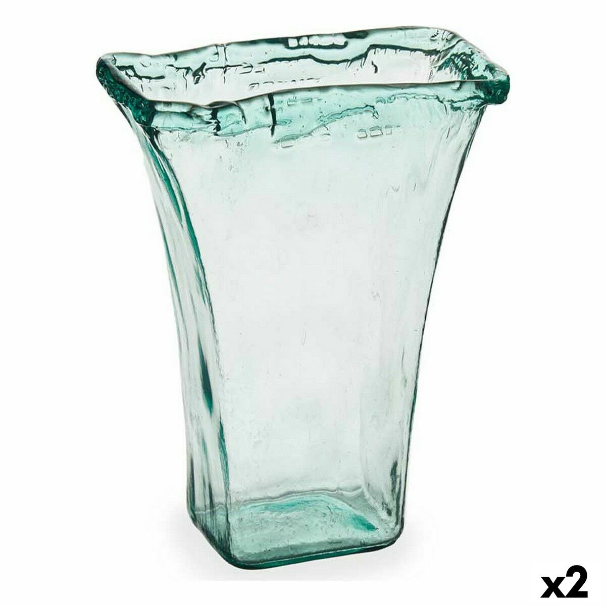 Vas Gift Decor Transparent Glas Återvunnet glas 27 x 34,5 x 14 cm (2 antal) - 4