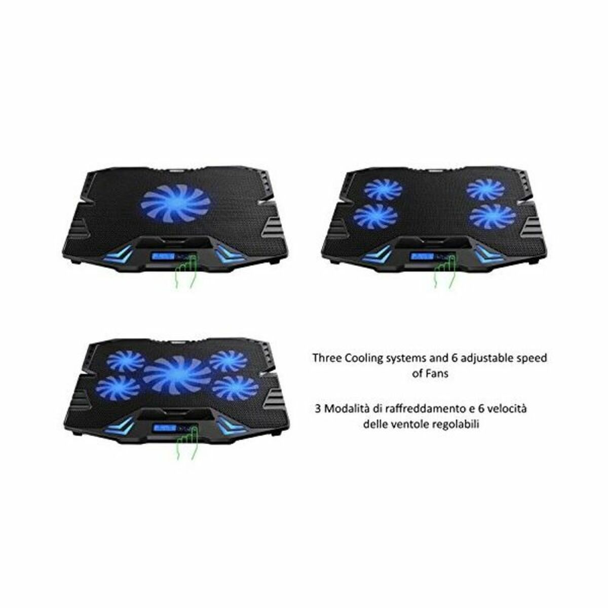 Kylplatta Gaming till laptop Ewent EW1259 17" - 4
