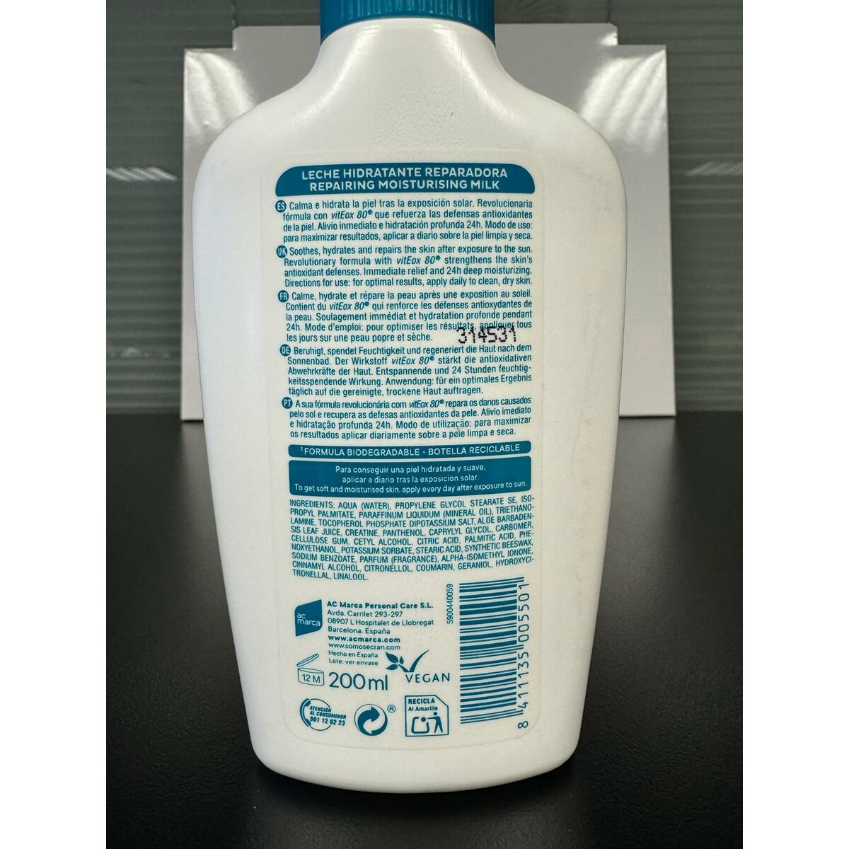 Body Lotion Reparerande Aftersun Ecran 200 ml - 3