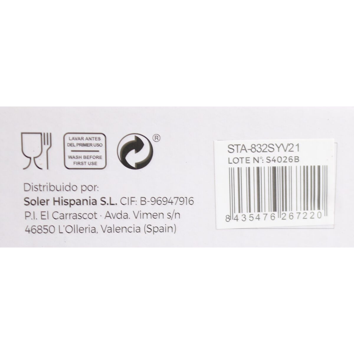 Vinglas Santa Clara Turia 320 ml Grön (36 antal) - 5