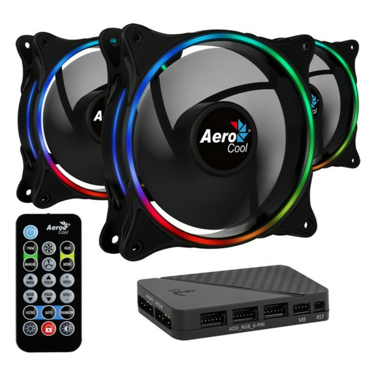 Fläkt Aerocool Eclipse 12 Pro Ø 12 cm RGB (3 pcs)