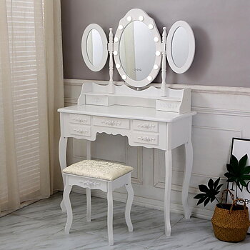 Spelare Versa Vit Trä Glas Trä MDF 40 X 144 X 90 CM