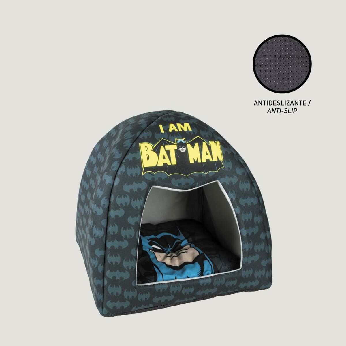 Hundsäng Batman Svart Polyester - 8