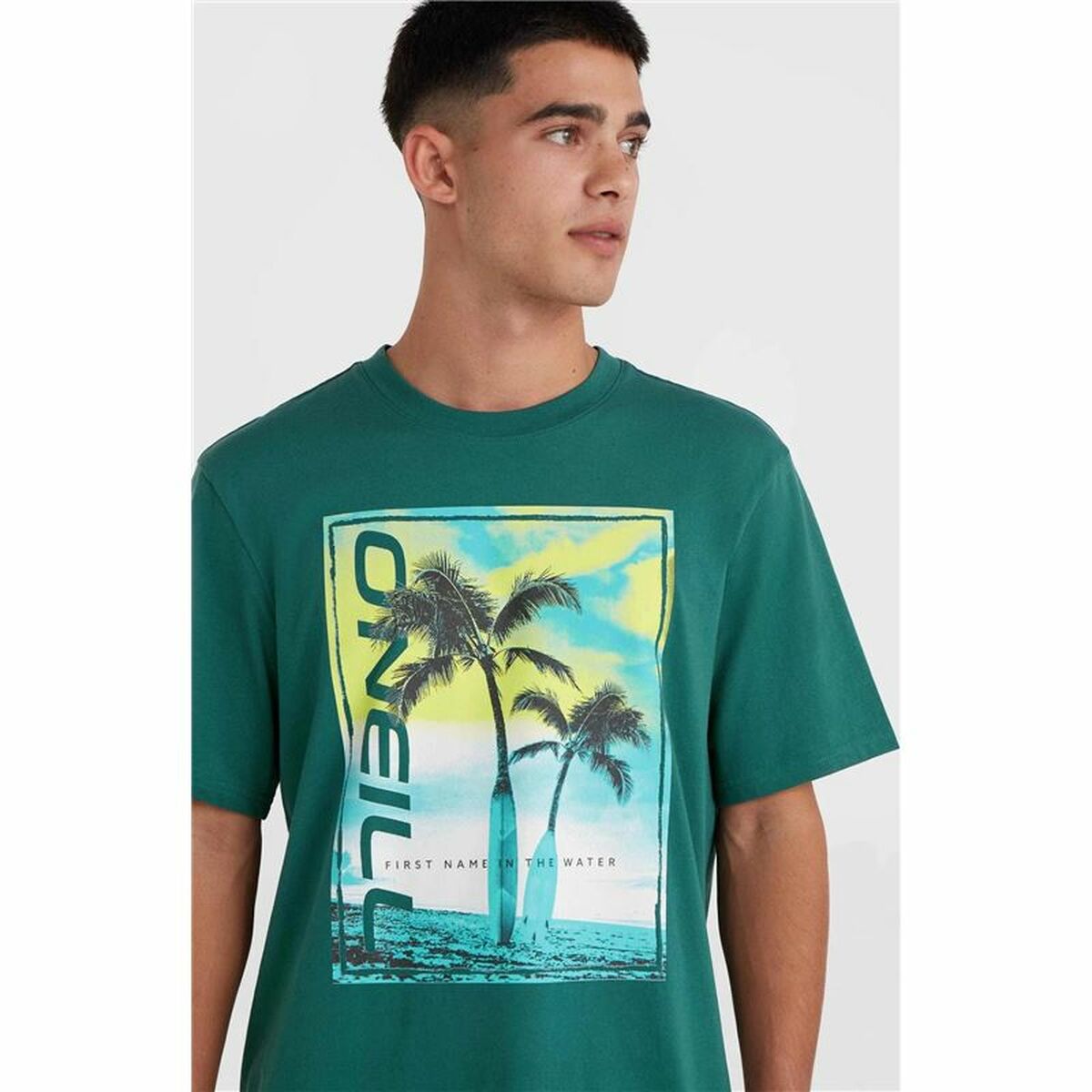 T-shirt med kortärm Herr O'Neill Jack Neon Living Ljusgrön - 5