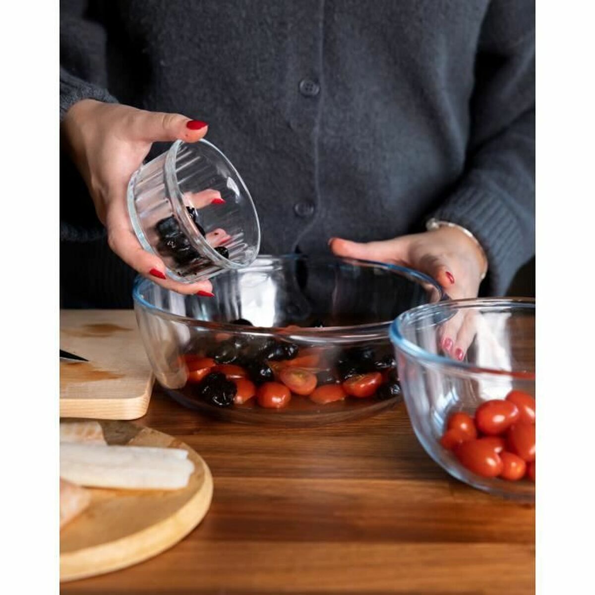 Kastrull med lock Pyrex Essentials 23 x 11 x 27 cm Transparent Glas 32 L - 3
