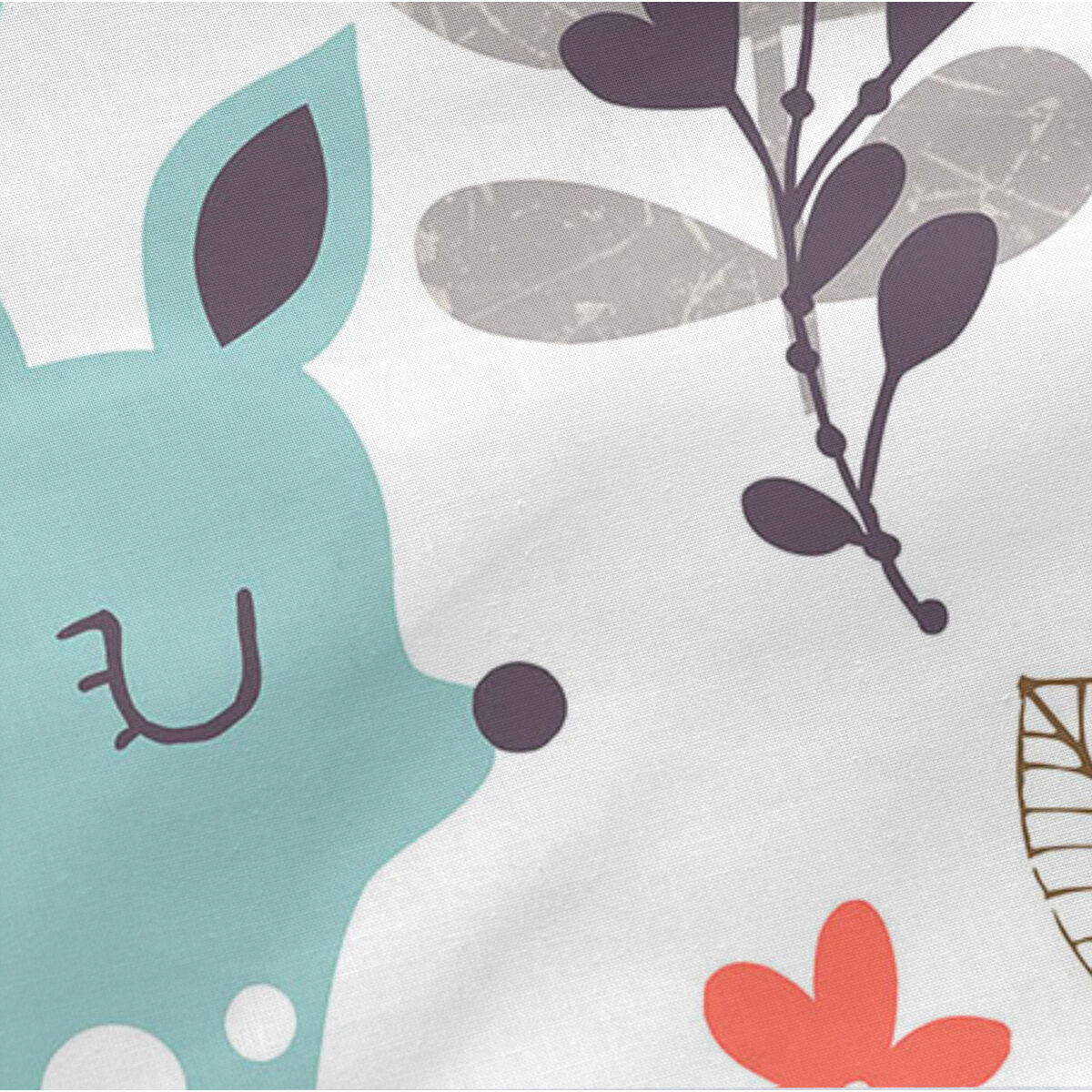 Vadderat täcke HappyFriday Moshi Moshi Woodland Multicolour 105 x 200 cm - 5