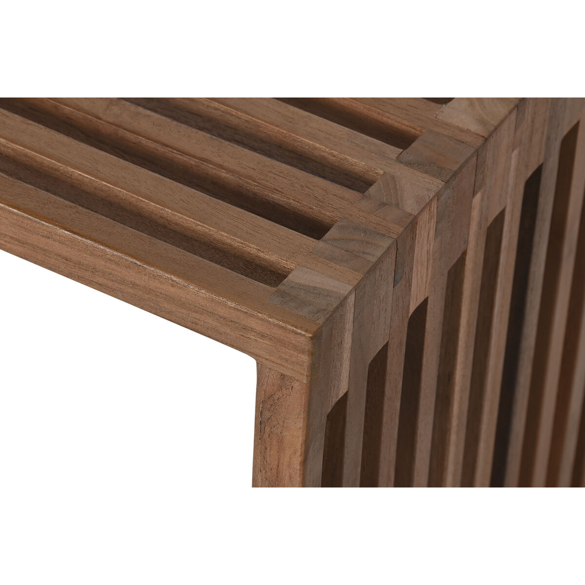 3-bordsset Home ESPRIT Naturell Teak 40 x 40 x 40 cm - 3