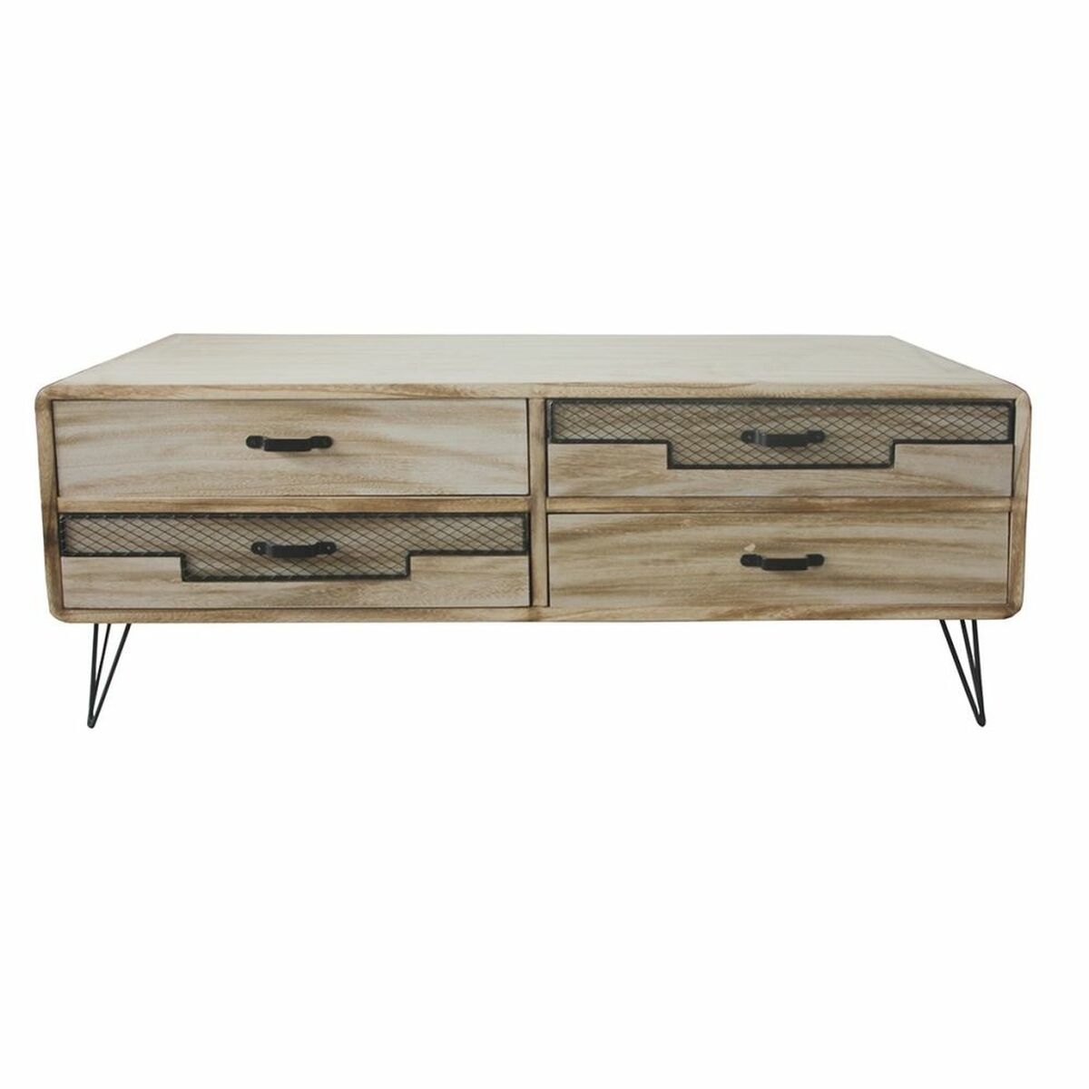 TV-möbler DKD Home Decor Metall Paulowniaträ (115 x 61 x 43 cm) - 3