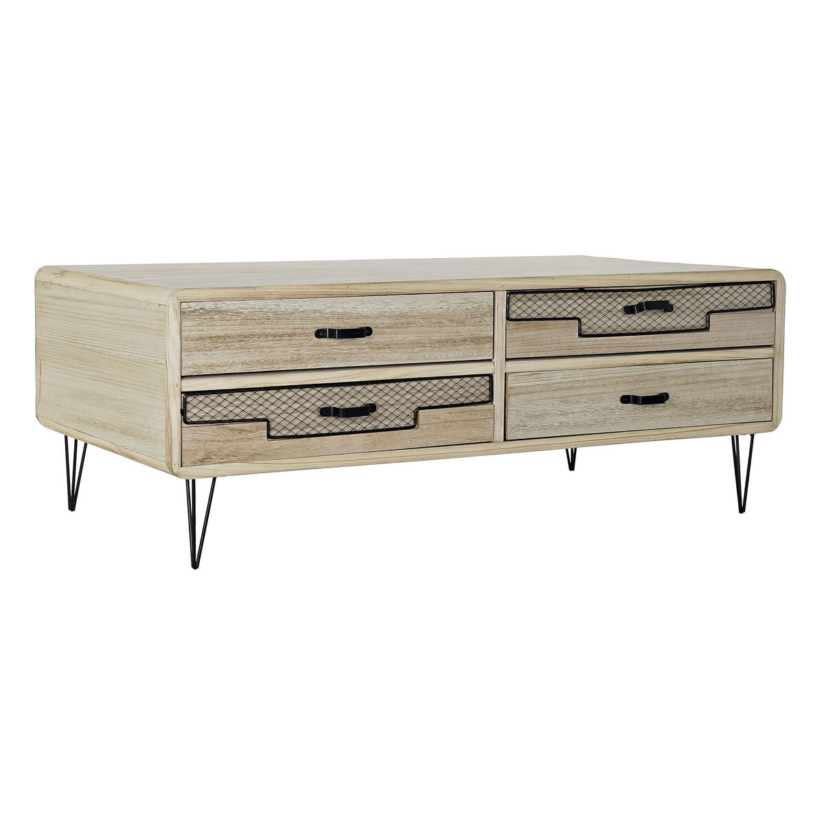 TV-möbler DKD Home Decor Metall Paulowniaträ (115 x 61 x 43 cm) - 4
