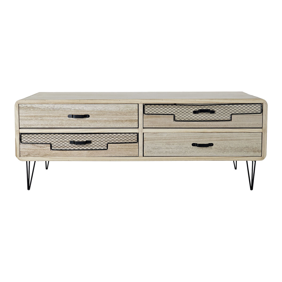 TV-möbler DKD Home Decor Metall Paulowniaträ (115 x 61 x 43 cm) - 6