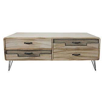 TV-möbler DKD Home Decor Metall Paulowniaträ (115 x 61 x 43 cm)