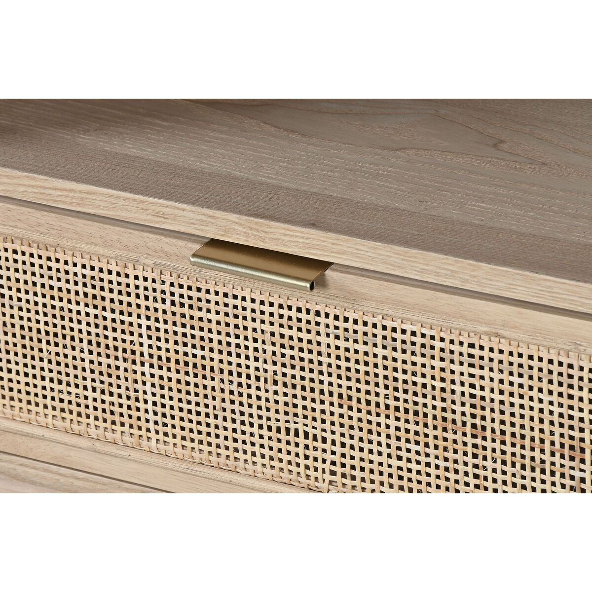 TV-möbler Home ESPRIT Gyllene Naturell Rattan Gran 120 x 40 x 60 cm - 7