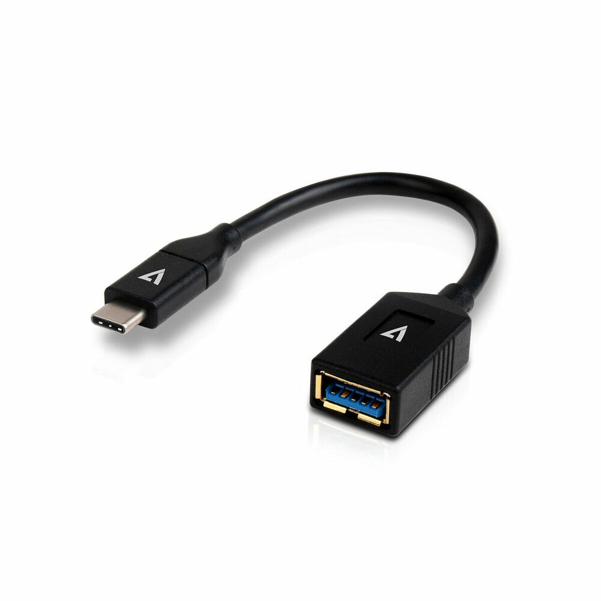 USB A till USB C Kabel V7 V7U3C-BLK-1E Svart - 3