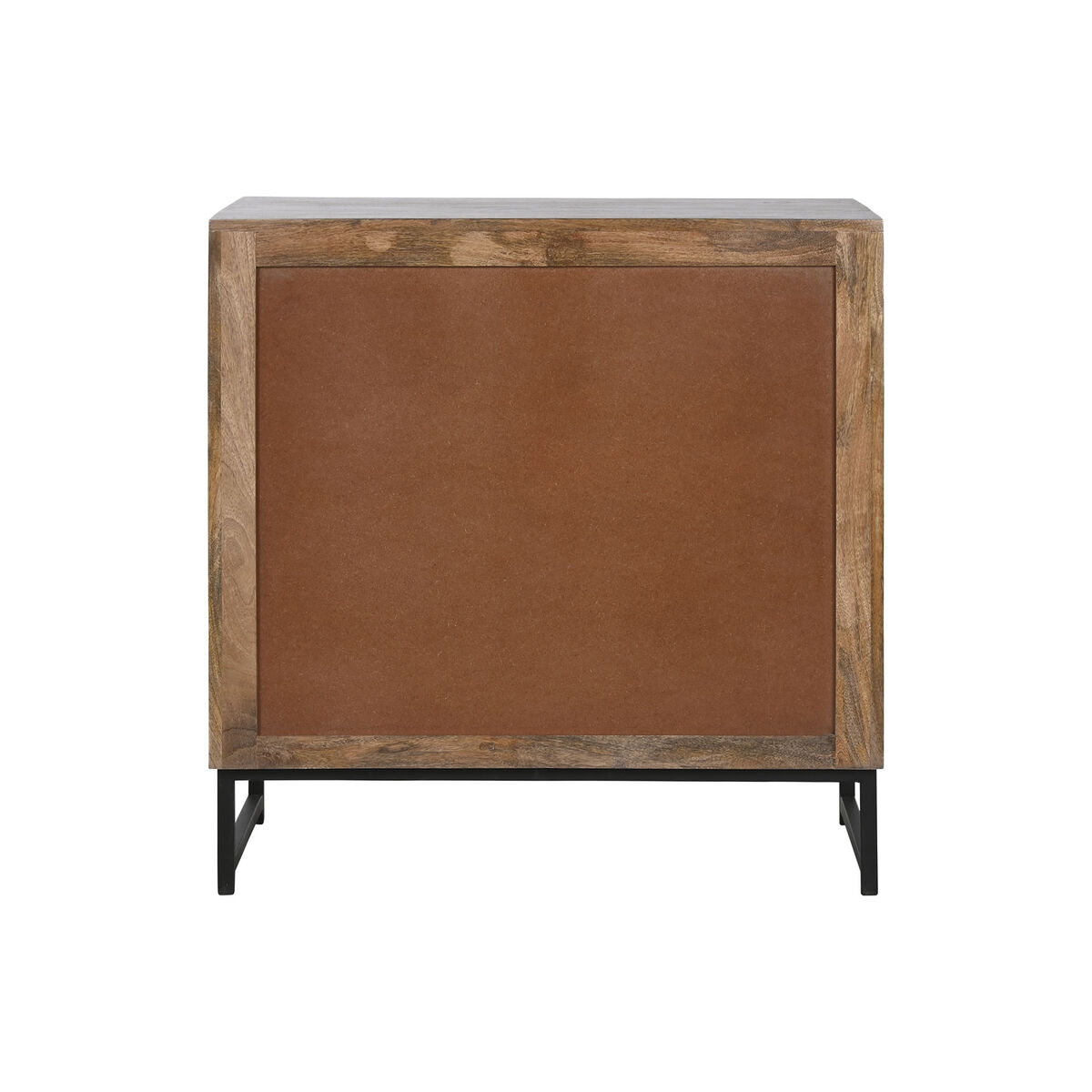 Kommod Home ESPRIT Brun Svart Silvrig Mangoträ Speglar Indier 80 x 38 x 80 cm - 3