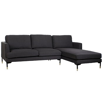 Schäslong DKD Home Decor Grå Metall 250 x 160 x 85 cm