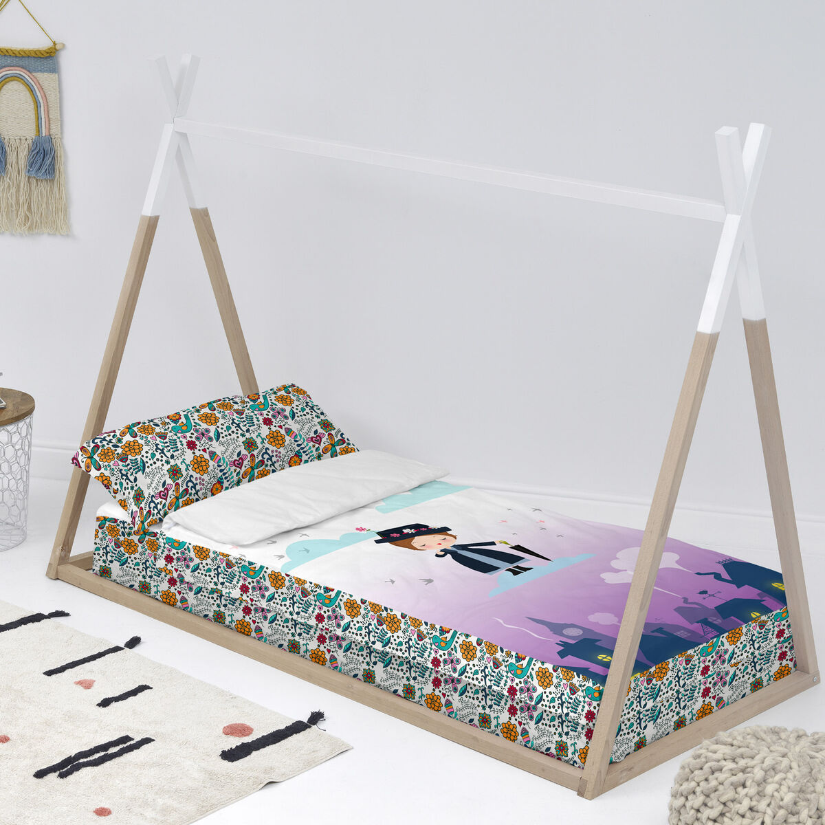 Vadderat täcke HappyFriday Mr Fox Nanny Multicolour 105 x 200 cm - 2