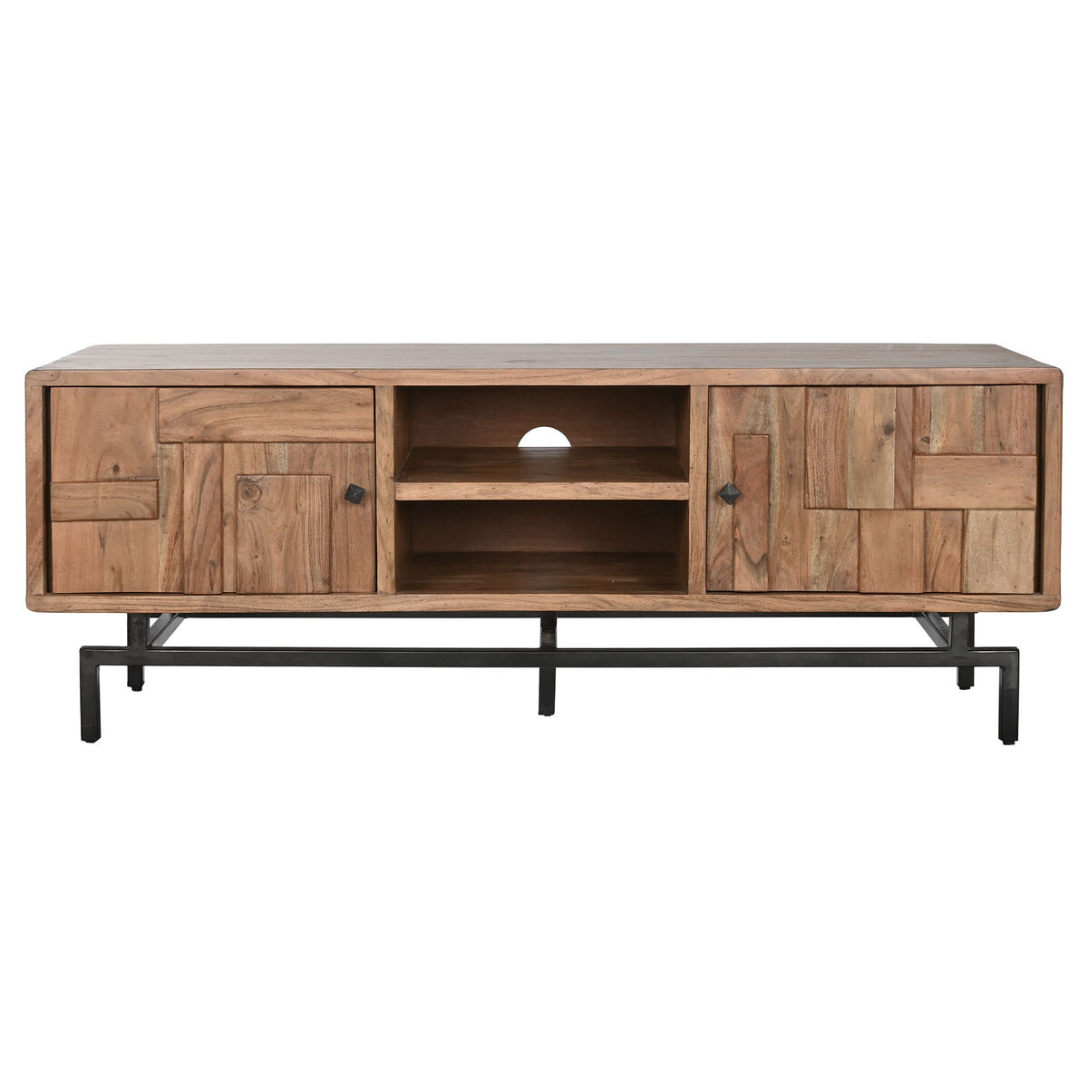 TV-möbler Home ESPRIT Brun Metall Akaciaträ 148 x 45 x 55 cm - 8