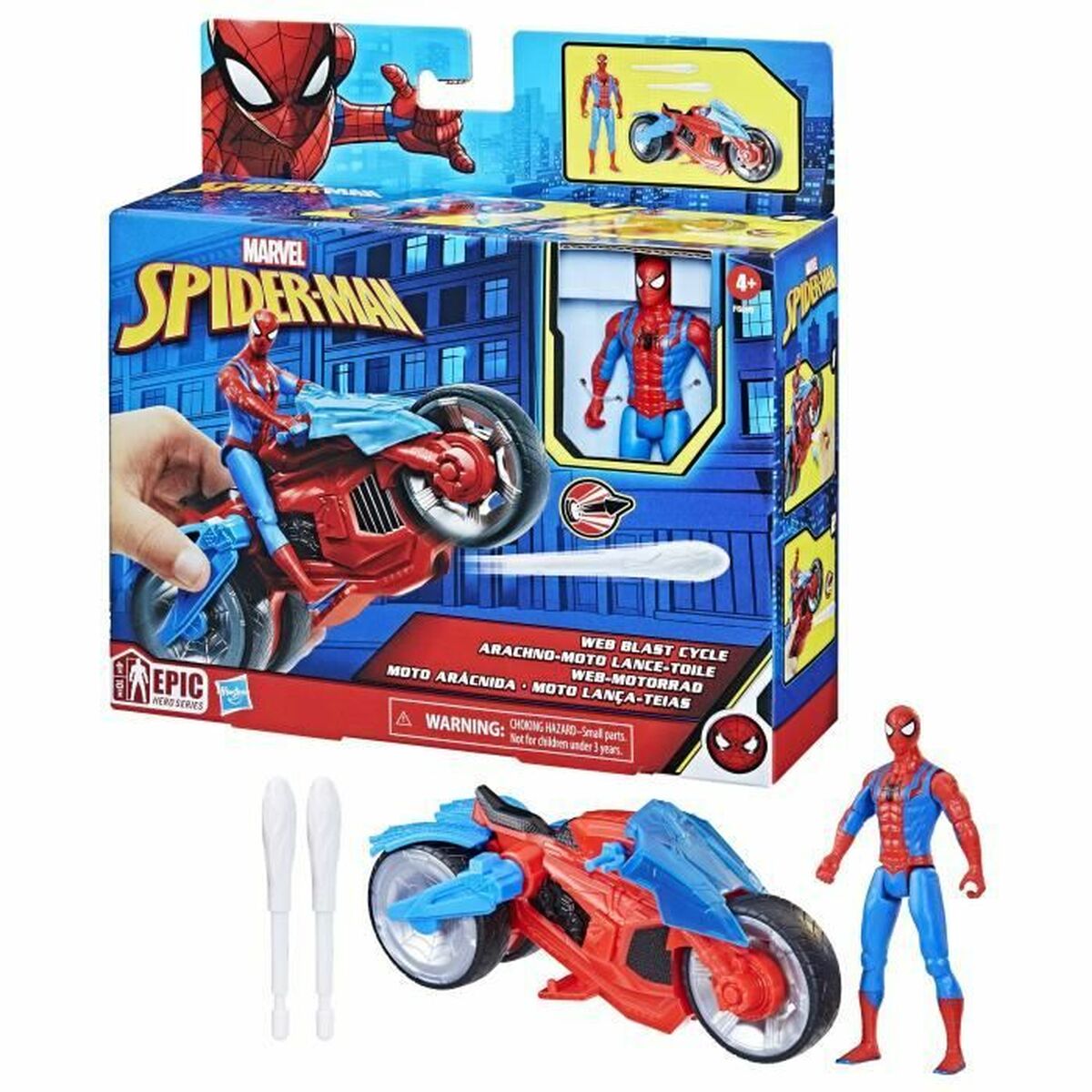 Playset Hasbro EPIC WEB BLAST CYCLE - 6