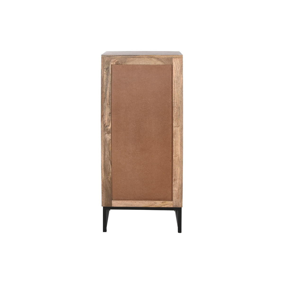 Byrå Home ESPRIT Brun Svart Silvrig Mangoträ Speglar Indier 45 x 35 x 105 cm - 3