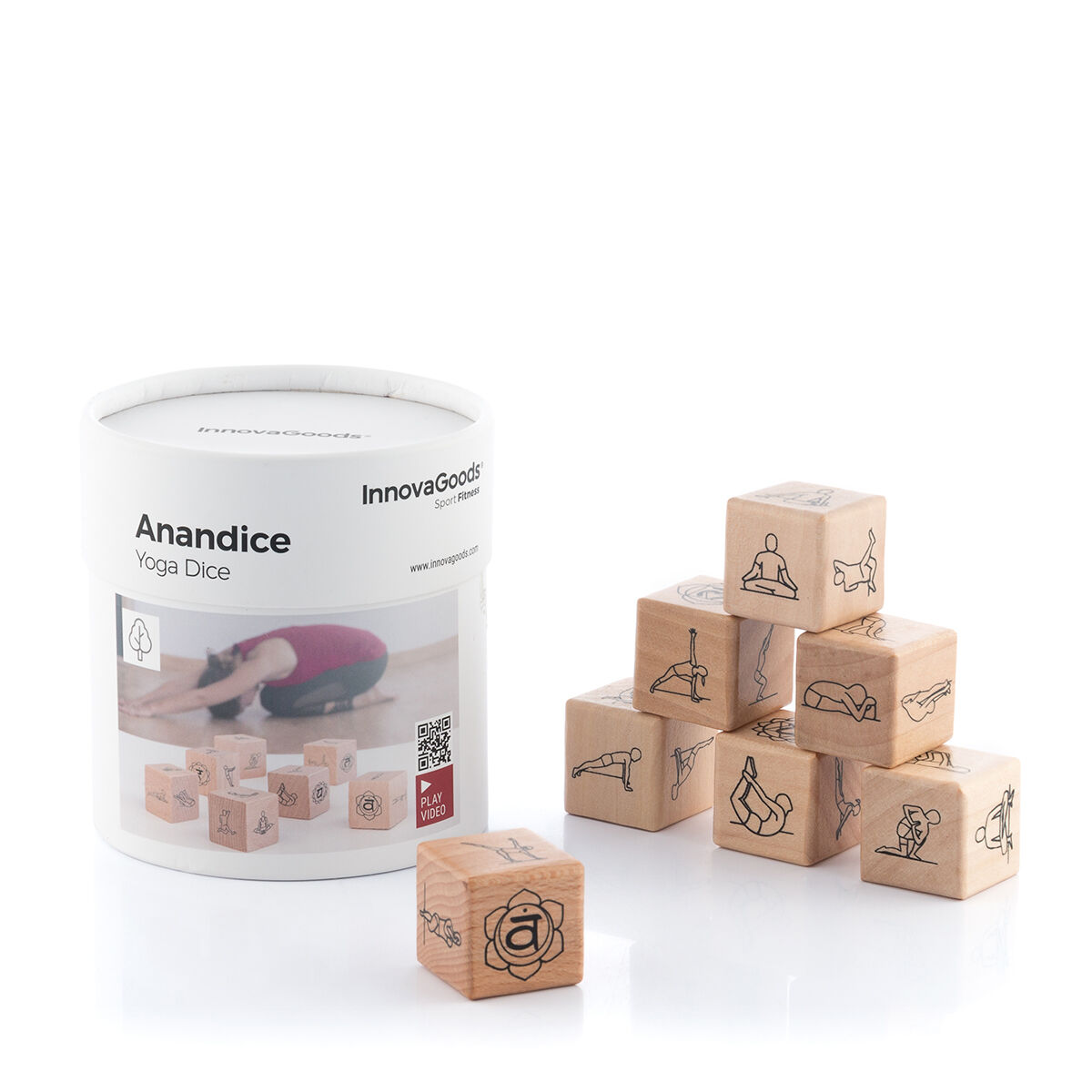 Yoga tärningsspel Anandice InnovaGoods 7 antal - 14