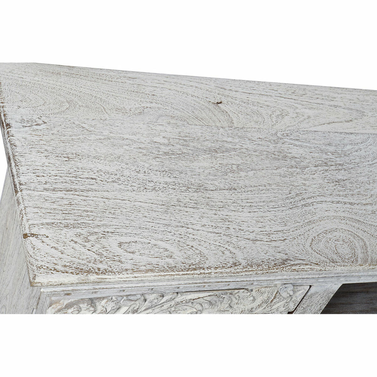 TV-möbler DKD Home Decor 8424001858347 Metall Vit Mangoträ 160 x 40 x 65 cm - 9