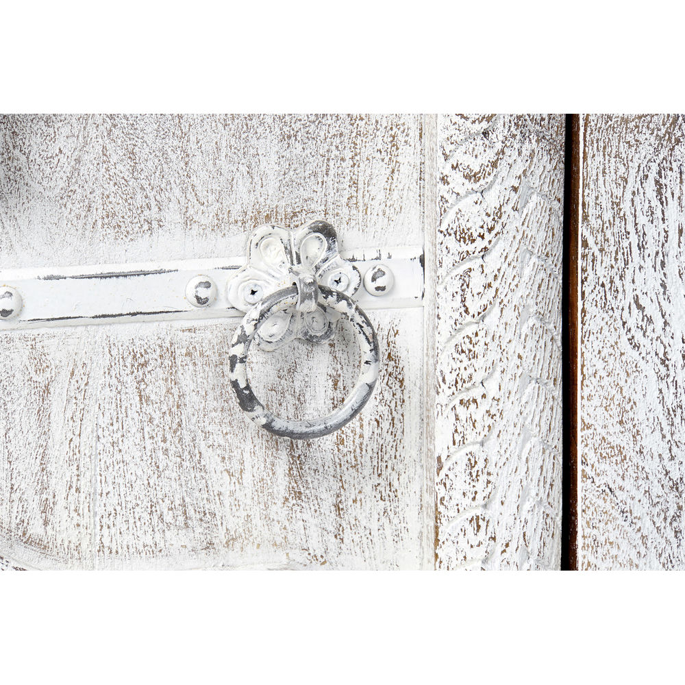 TV-möbler DKD Home Decor 8424001858347 Metall Vit Mangoträ 160 x 40 x 65 cm - 7