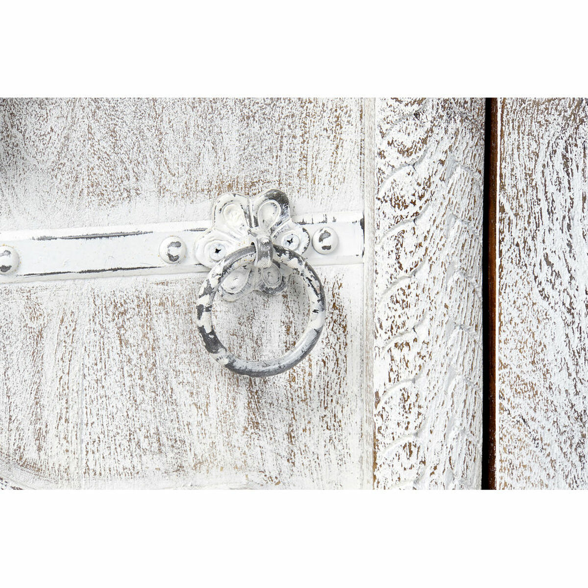 TV-möbler DKD Home Decor 8424001858347 Metall Vit Mangoträ 160 x 40 x 65 cm - 10
