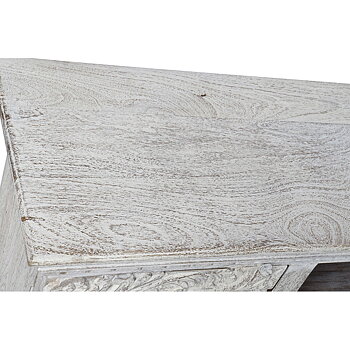 TV-möbler DKD Home Decor 8424001858347 Metall Vit Mangoträ 160 x 40 x 65 cm