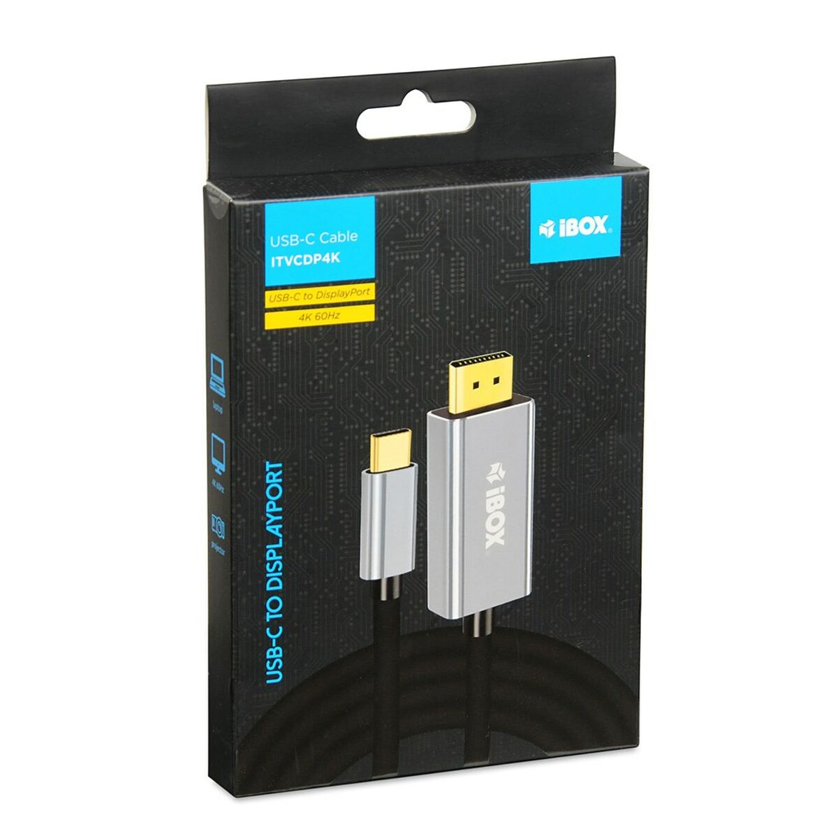 USB C till DisplayPort Adapter Ibox ITVCDP4K Svart 1,8 m - 7