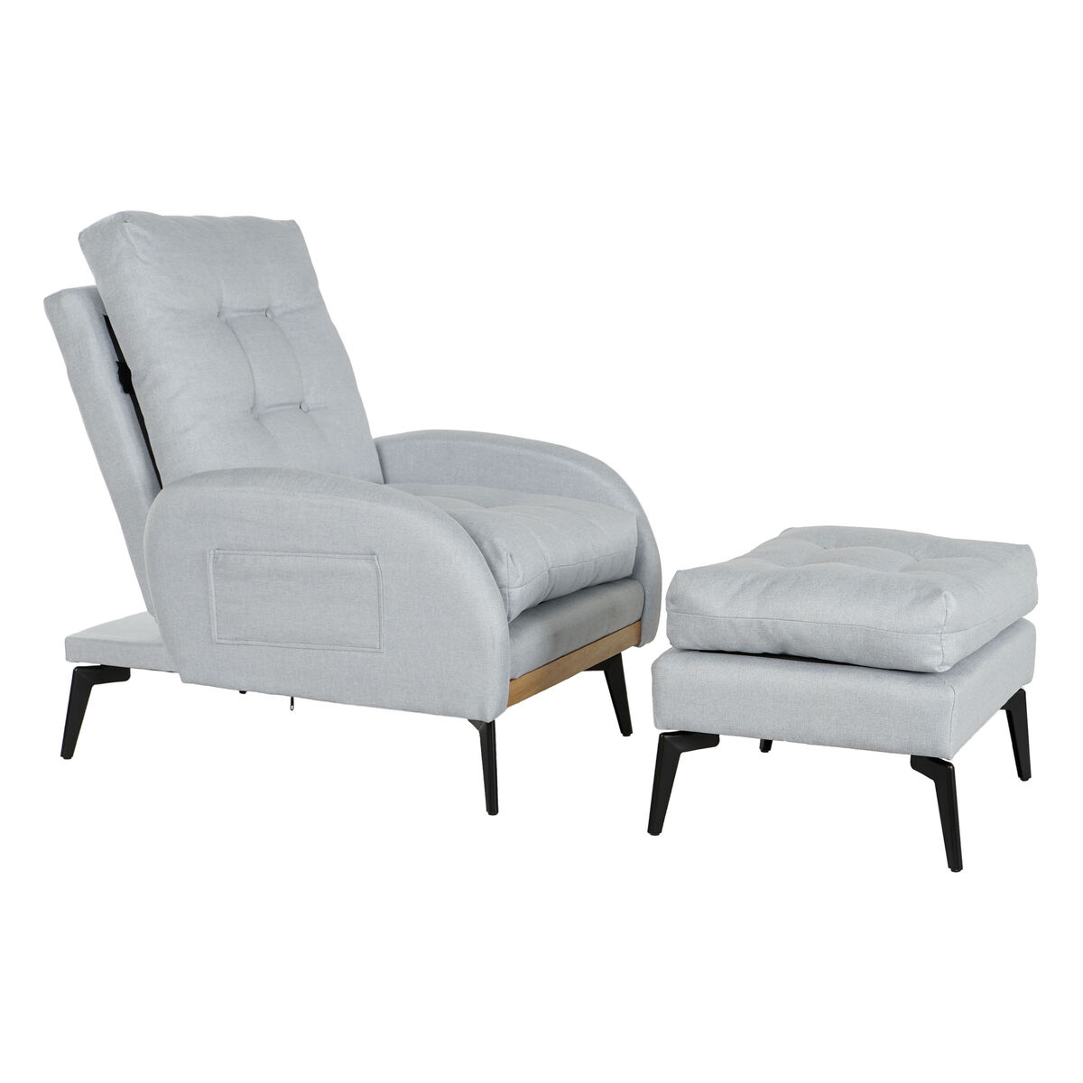 Bäddsoffa Home ESPRIT Metall Scandi 74 x 85 x 90 cm
