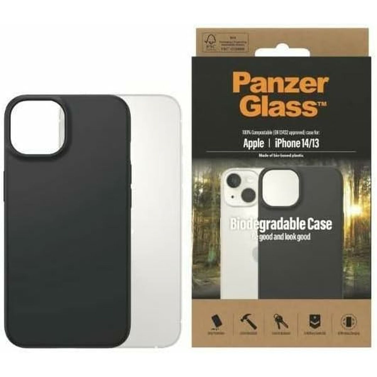 Mobilfodral Panzer Glass 0417 6,1" Transparent Apple iPhone 13 iPhone 14