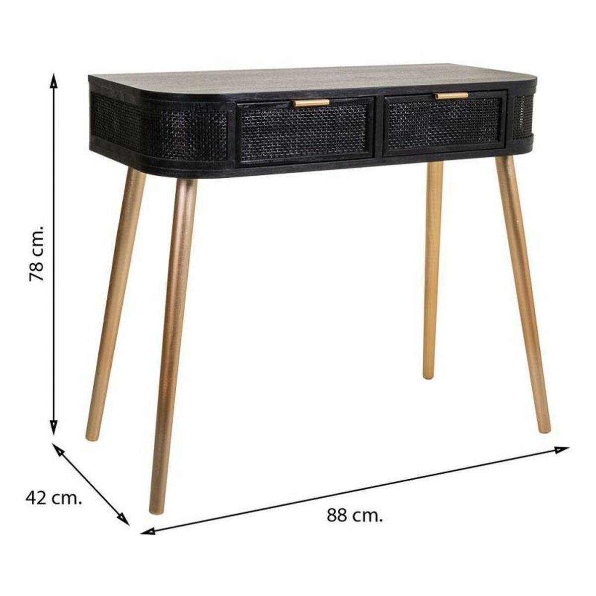 Mottagare Alexandra House Living Svart 42 x 79 x 88 cm - 8