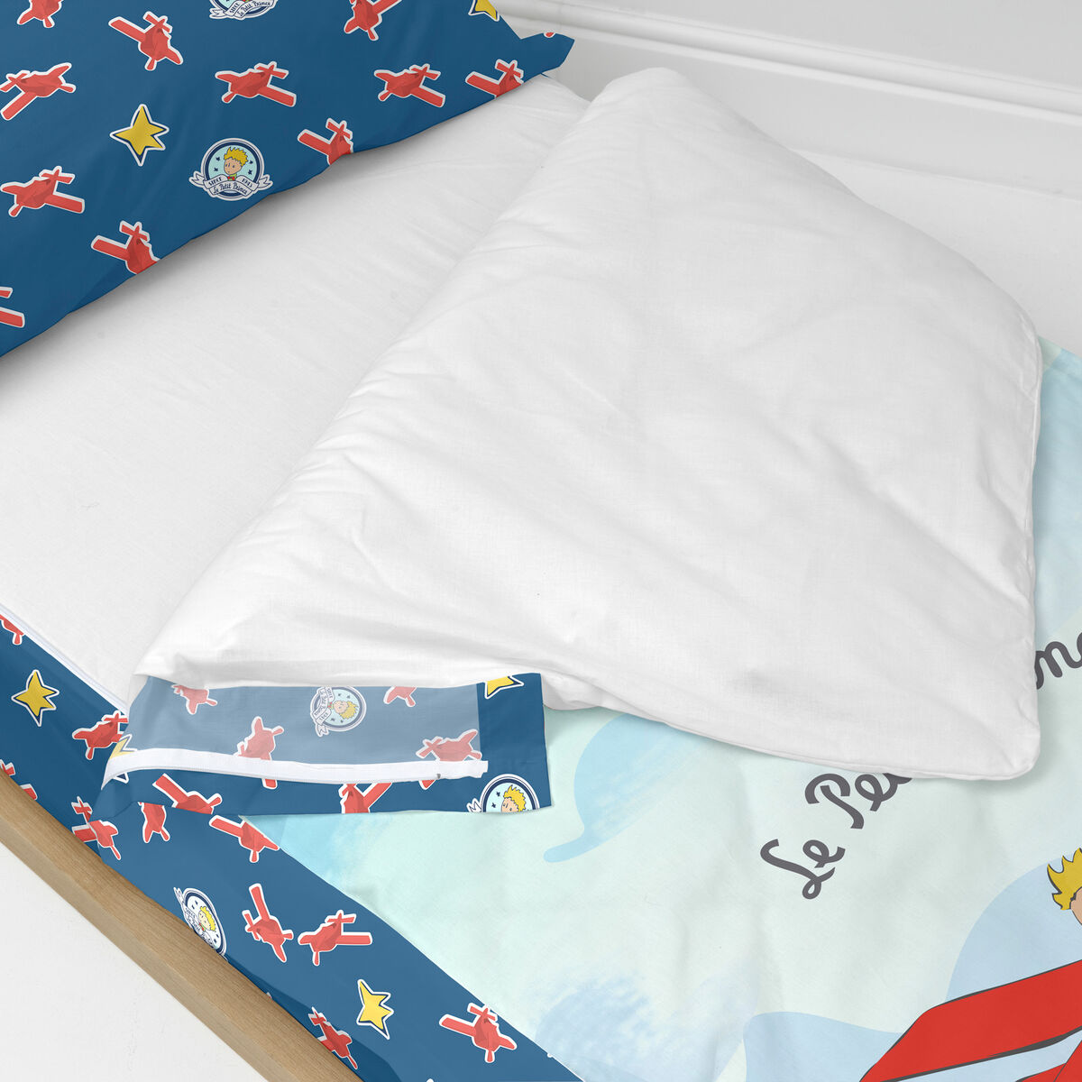 Vadderat täcke HappyFriday Le Petit Prince Son Avion Multicolour 105 x 200 cm - 3