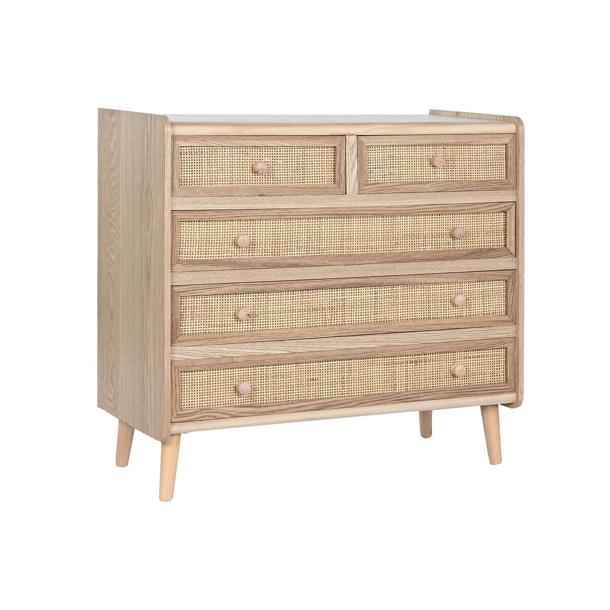 Kommod Home ESPRIT Naturell Paulowniaträ 80 x 35 x 77 cm