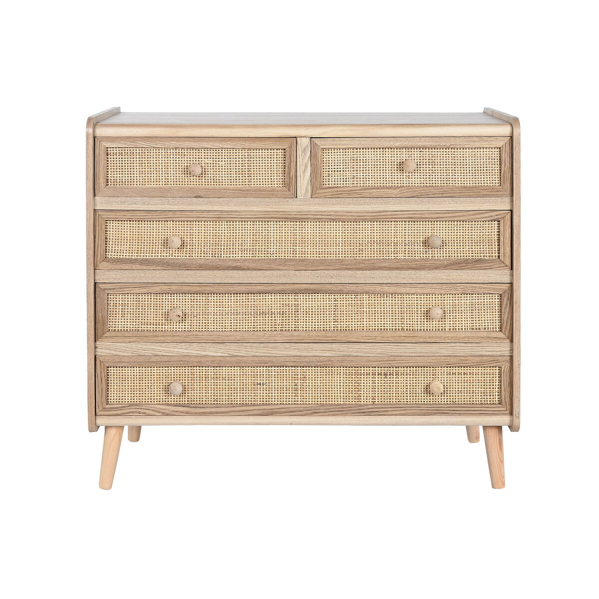 Kommod Home ESPRIT Naturell Paulowniaträ 80 x 35 x 77 cm - 2
