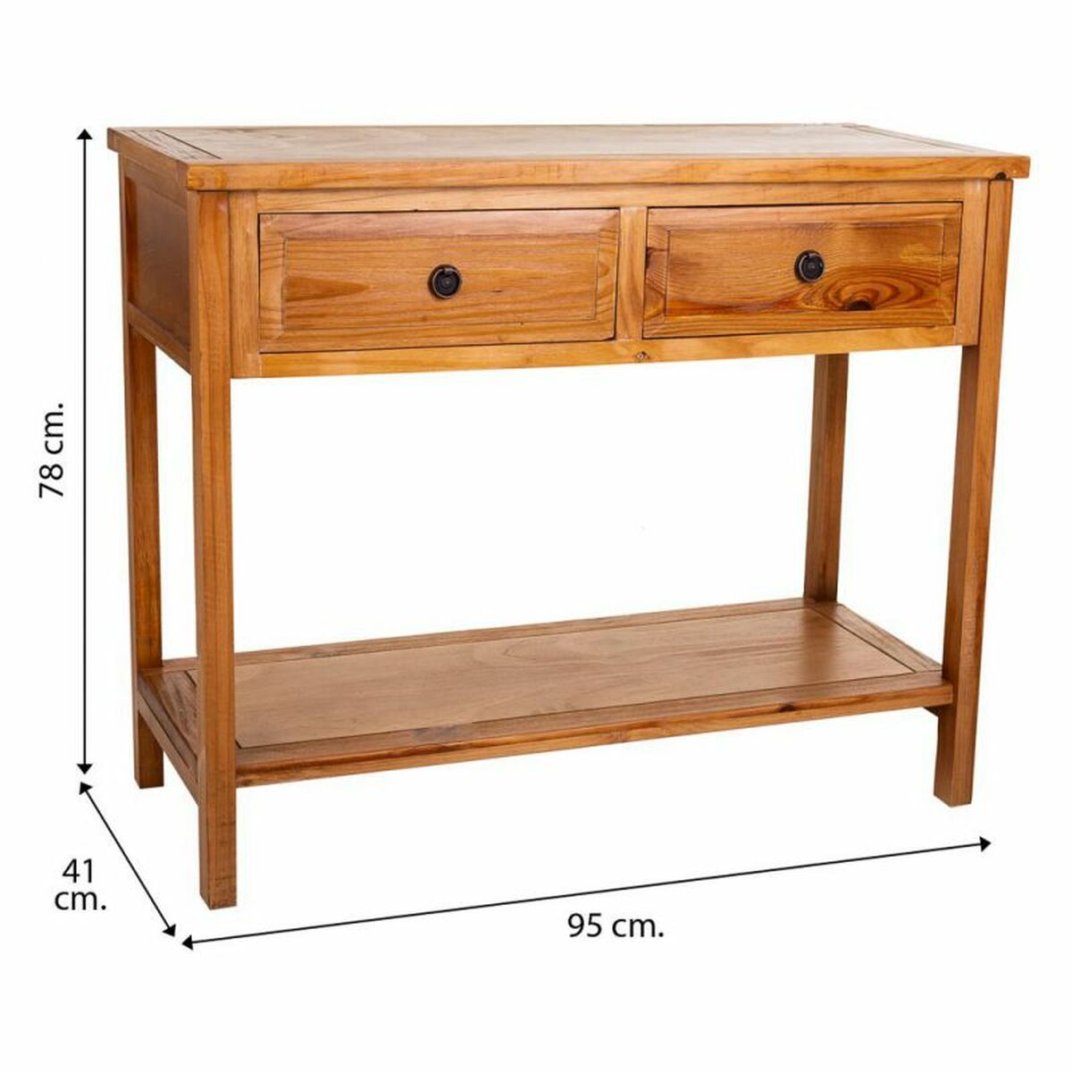 Hallmöbel med lådor Alexandra House Living Brun 78 x 41 x 95 cm - 7