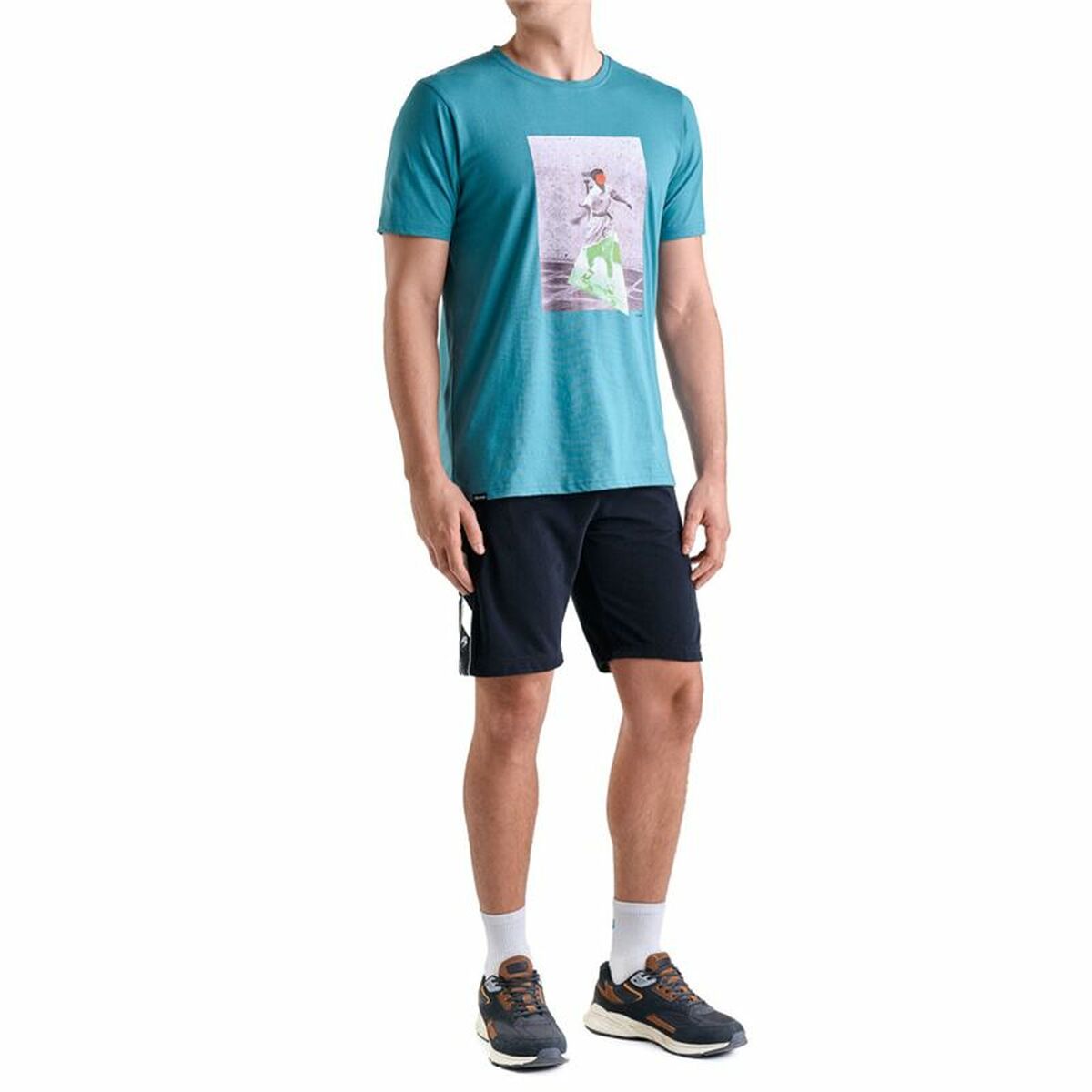 T-shirt med kortärm Herr Astore Sellers Blå - 2