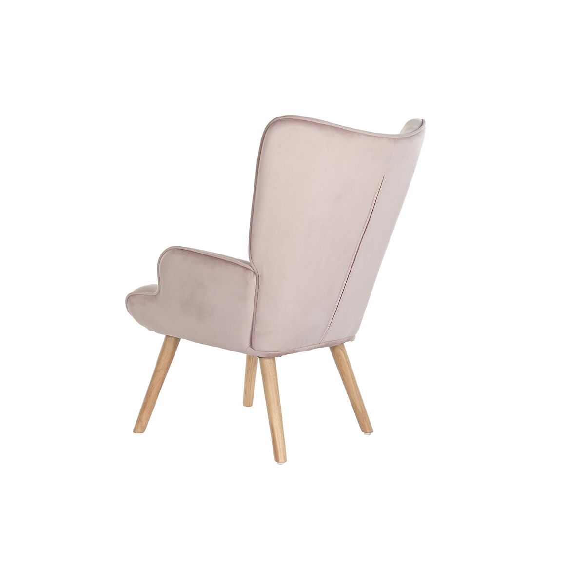 Fåtölj DKD Home Decor Rosa Polyester Trä 67 x 69 x 96 cm 75 x 69 x 96 cm - 3