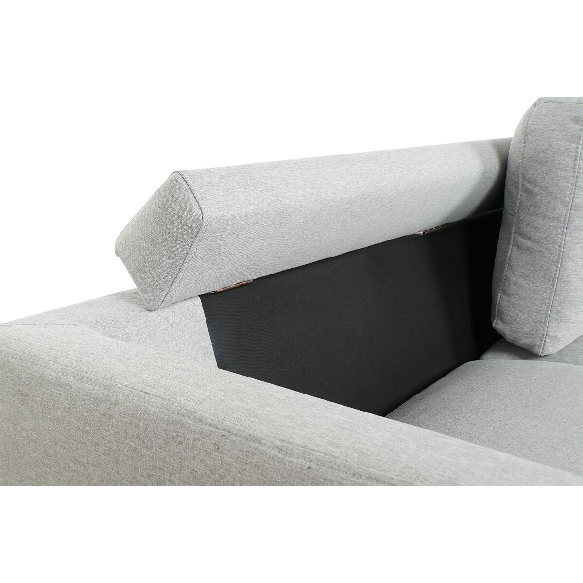 Schäslong DKD Home Decor Ljusgrå Metall 250 x 160 x 85 cm - 3