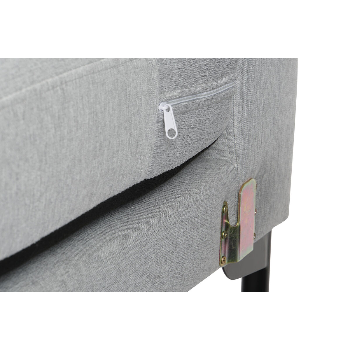 Schäslong DKD Home Decor Ljusgrå Metall 250 x 160 x 85 cm - 6