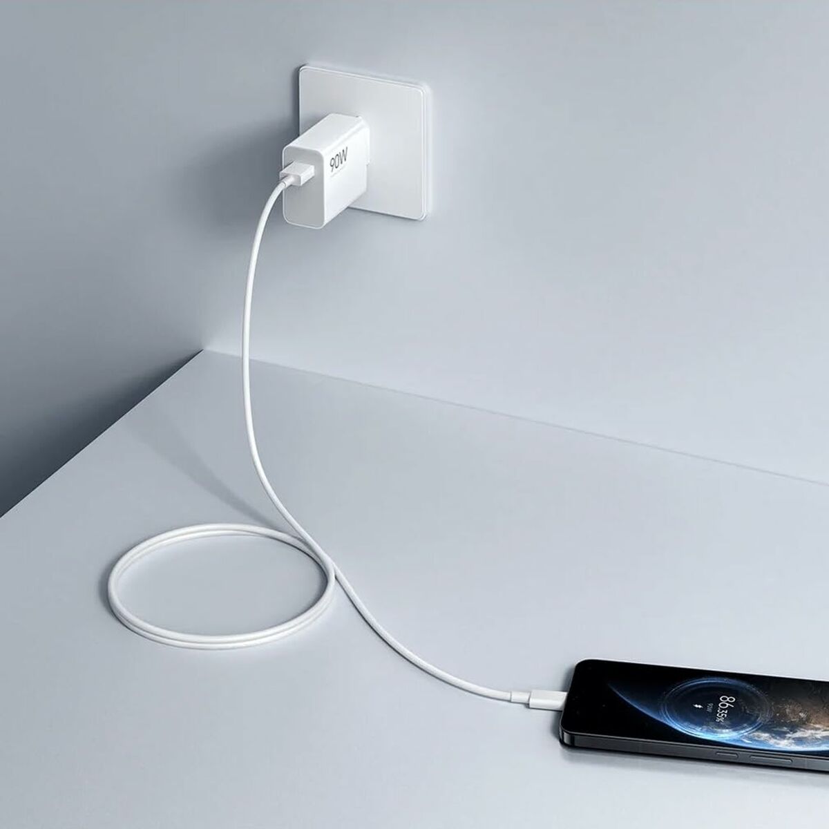 Väggladdare + USB A till USB-C Kabel Xiaomi 90 W - 3
