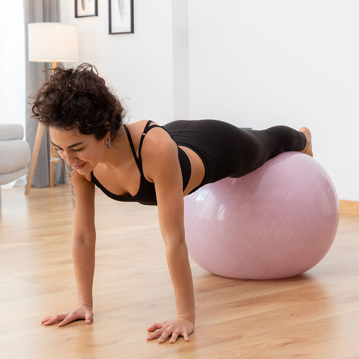 Yogaboll med stabilitetsring och motståndsband Ashtanball InnovaGoods - 24