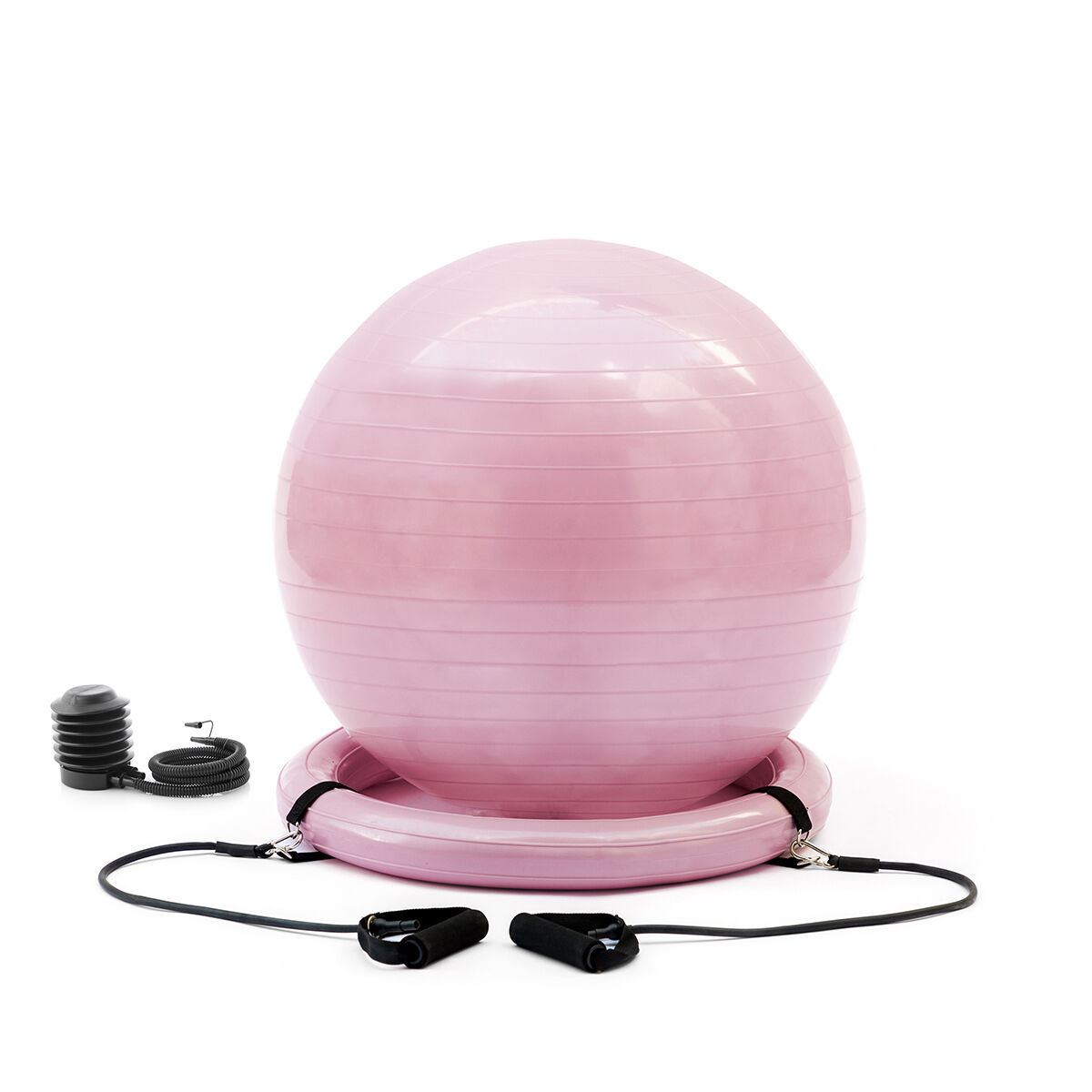 Yogaboll med stabilitetsring och motståndsband Ashtanball InnovaGoods - 19