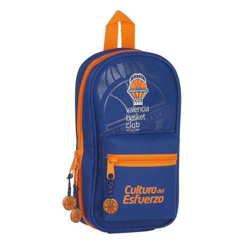 Pennfodral Ryggsäck Valencia Basket M747 Blå Orange 12 x 23 x 5 cm (33 Delar) - 6