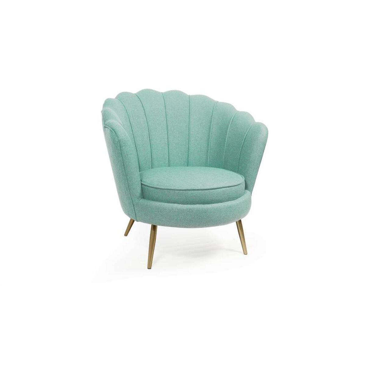 Fåtölj DKD Home Decor Grön Silvrig Metall Plast 80 x 75 x 86 cm - 3
