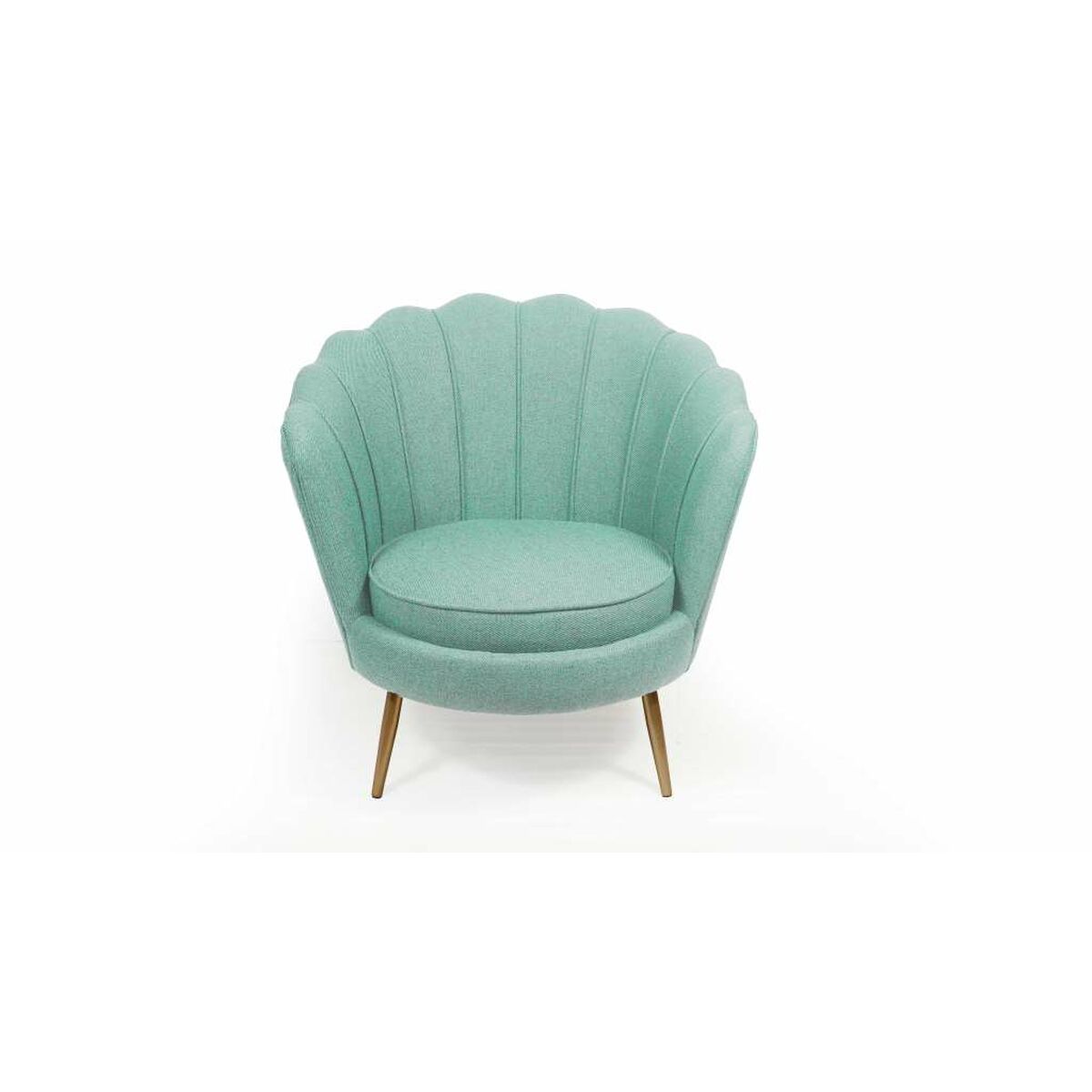 Fåtölj DKD Home Decor Grön Silvrig Metall Plast 80 x 75 x 86 cm - 4