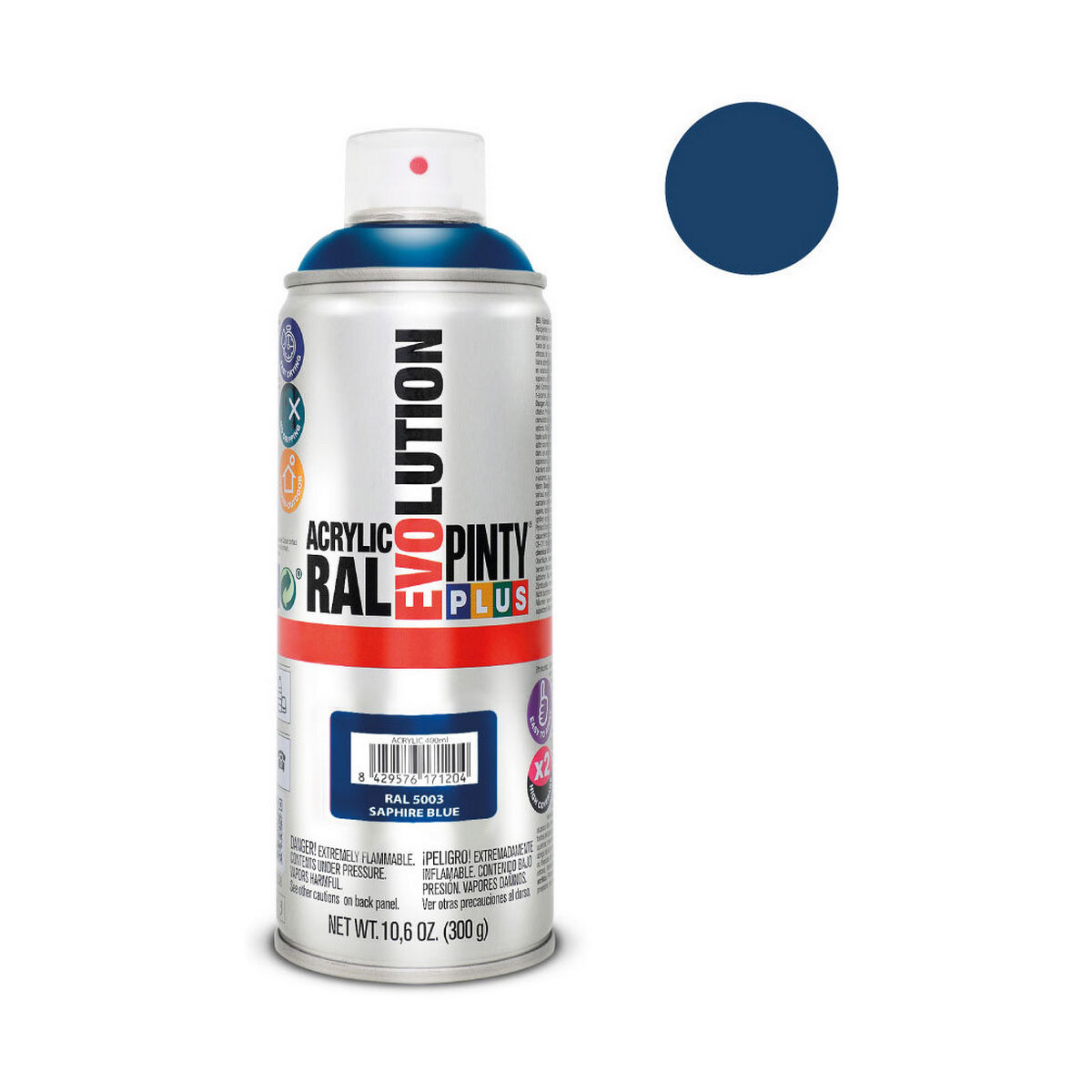 Sprejfärg Pintyplus Evolution RAL 5003 400 ml Safir - 4