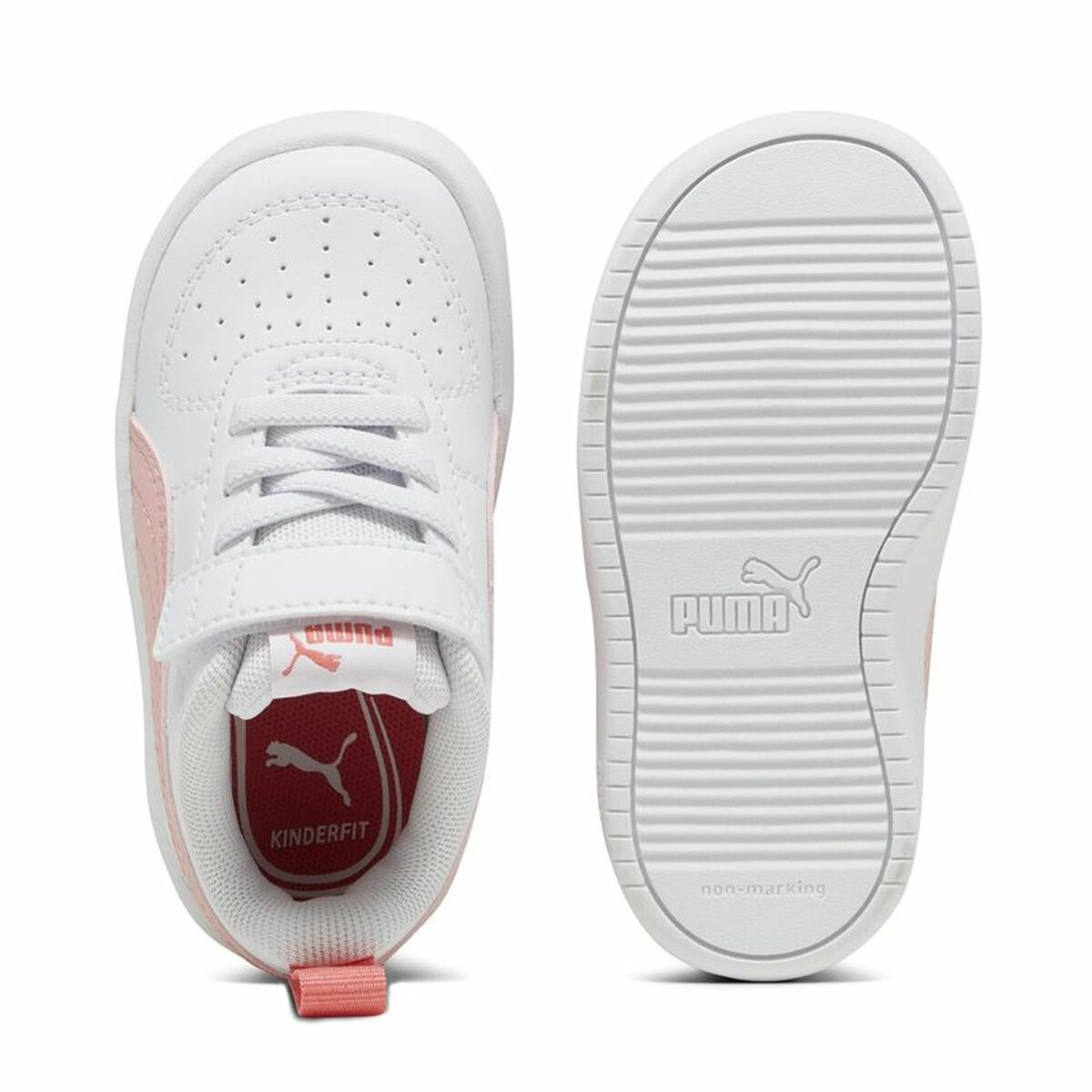 Sportskor för barn Puma Rickie+ Vit Ljusrosa - 3
