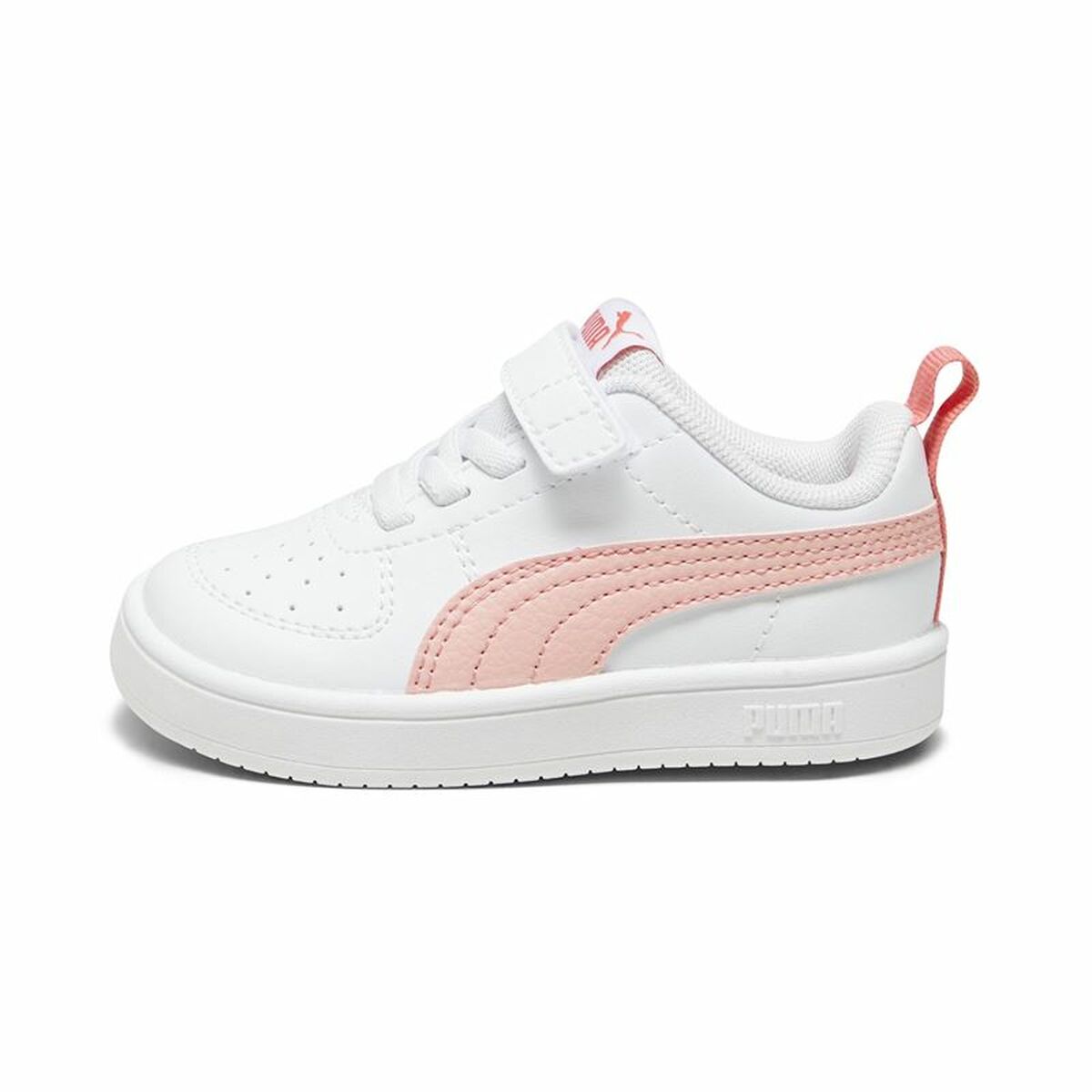 Sportskor för barn Puma Rickie+ Vit Ljusrosa