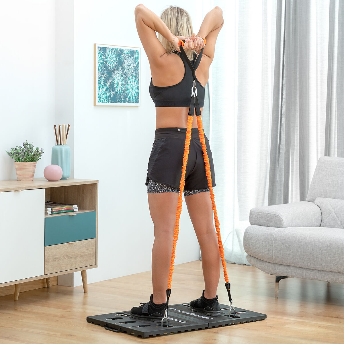 Komplett bärbart träningssystem med träningsguide Gympak Max InnovaGoods - 31